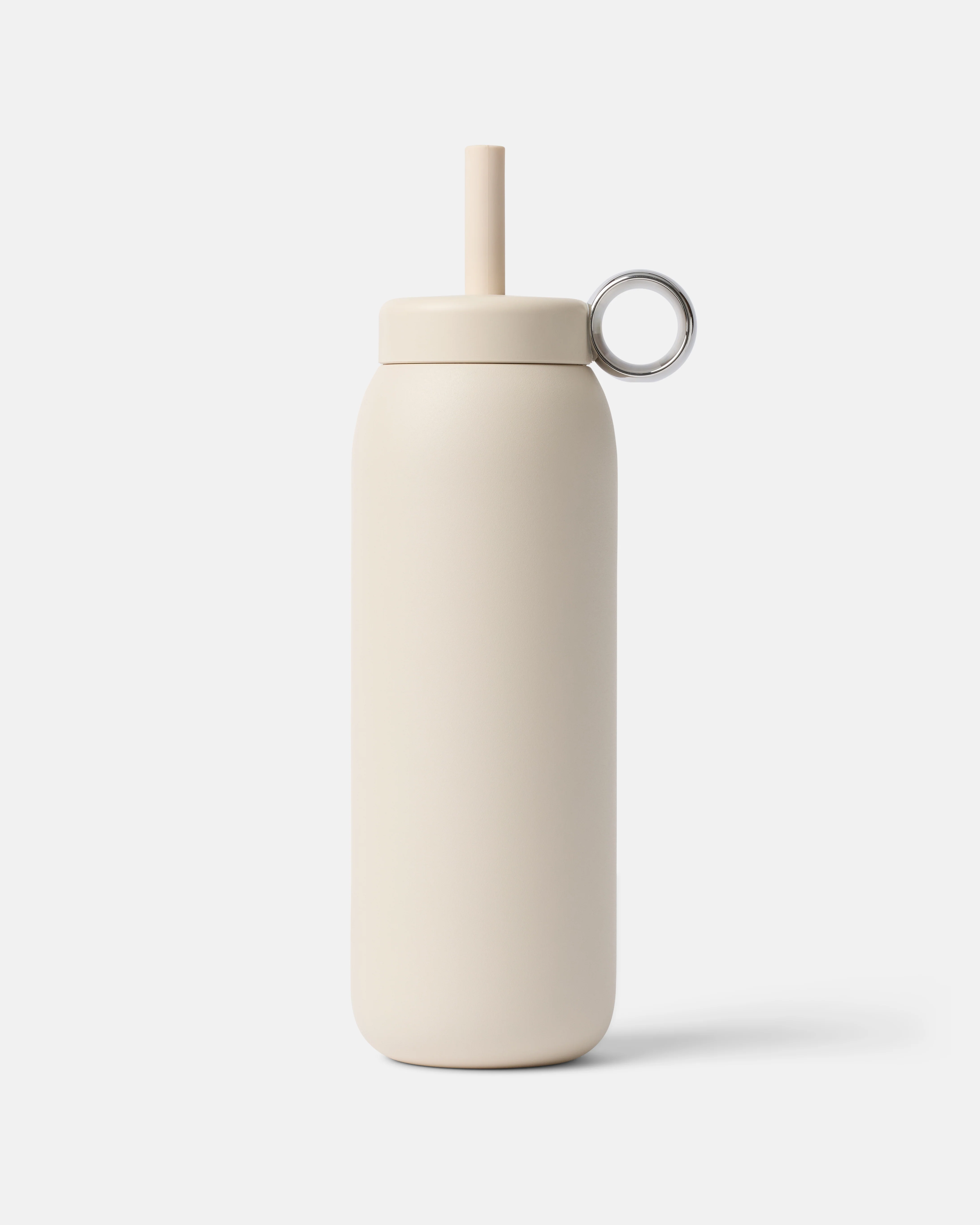Stainless Straw Cap 24oz Almond